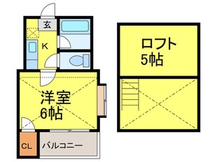 清水メゾンＢＭⅢ－Ａの物件間取画像